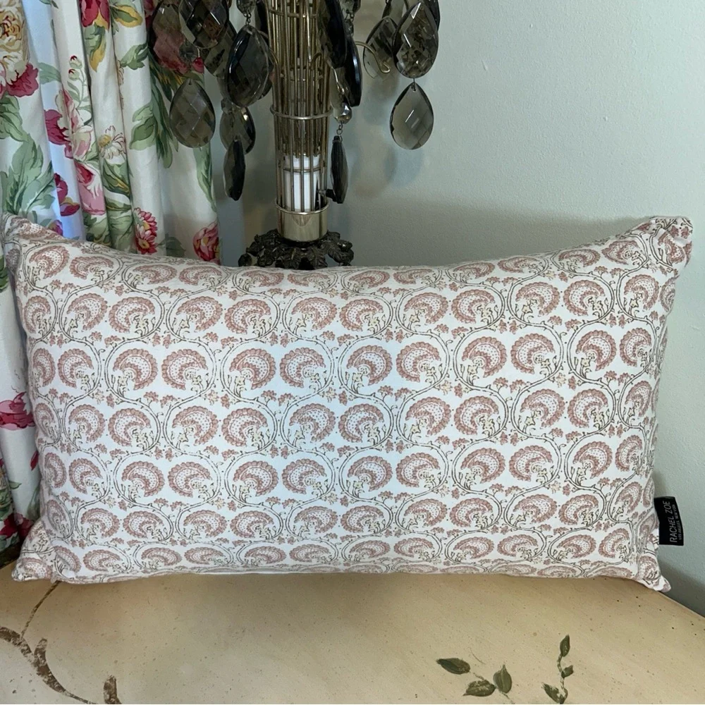 Rachel Zoe Decorative Floral Accent Throw Lumbar Pillow